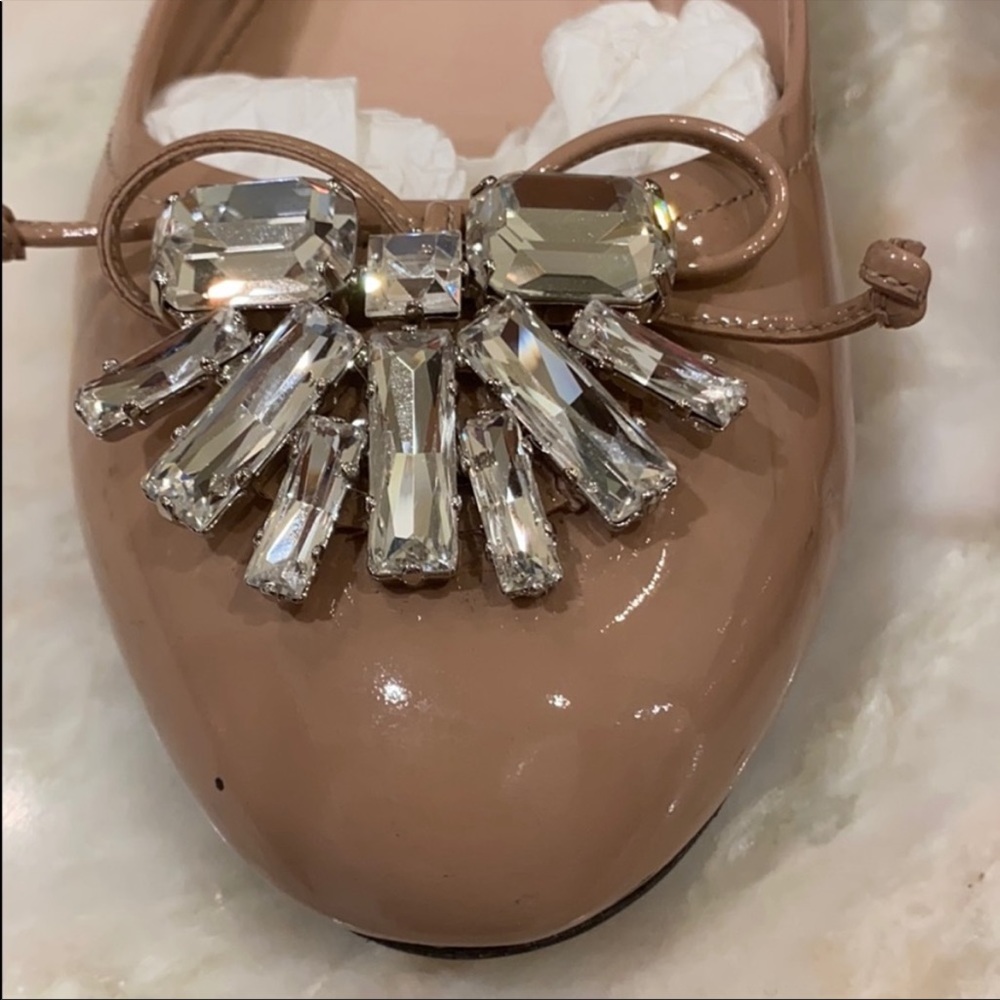 MIU MIU ballerina flats with jewels size 40 Made in Italy - Picture 2 of 16